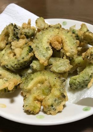 ゴーヤの磯辺揚げ風天ぷら-レシピのメイン写真