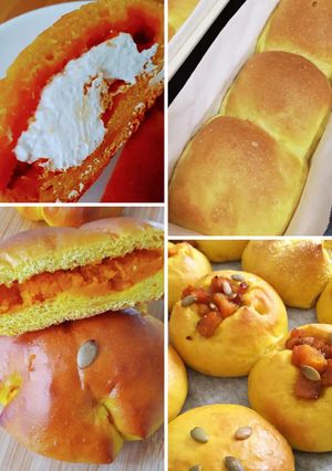 しっとりふんわり♪かぼちゃパン＊アレンジ-レシピのメイン写真