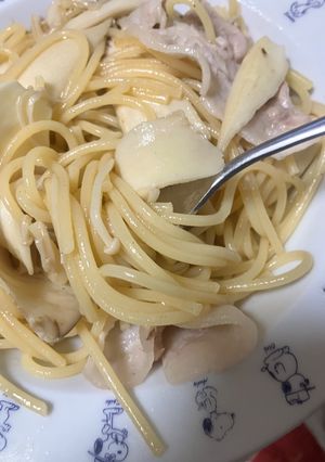 簡単　えのき豚肉の和風パスタ-レシピのメイン写真