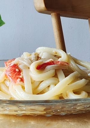 カニかま旨塩レモンうどん☆ダイエット夜食-レシピのメイン写真