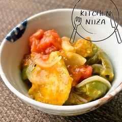 A picture of チキンとトマトのカレー蒸し.