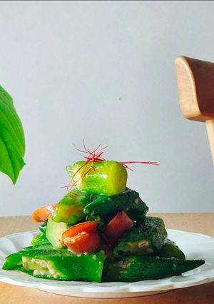 夏の夕食♪昼食ヘルシーおつまみ♪オクラ♪-レシピのメイン写真