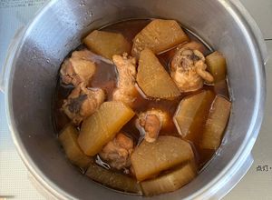 圧力鍋で簡単手羽元と大根のさっぱり煮-レシピのメイン写真