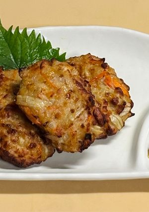 野菜たっぷりふわふわ鶏さつま・ノンフライヤー-レシピのメイン写真