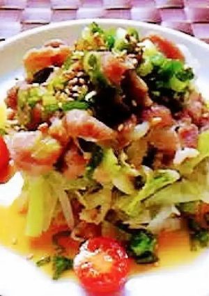 今夜の夕飯☆キャベツと豚肉ポン酢ソース♪-レシピのメイン写真