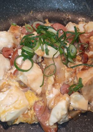簡単♪豆腐とウインナーのふわたま炒め-レシピのメイン写真