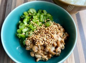 父親の好きな納豆の食べ方②野沢菜混ぜ-レシピのメイン写真