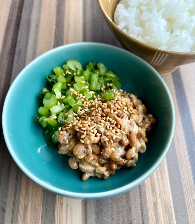 父親の好きな納豆の食べ方②野沢菜混ぜ-レシピのメイン写真