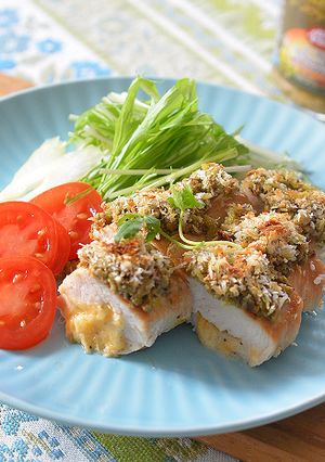 むね肉のオリーブブルスケッタ、パン粉焼き-レシピのメイン写真
