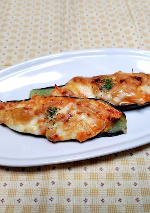 ナスのキムチーズ焼き-レシピのメイン写真