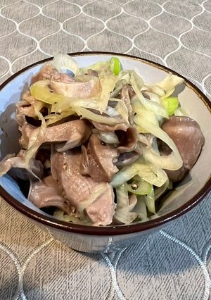 砂肝のねぎ塩和え-レシピのメイン写真