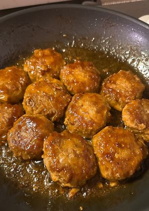 ハンバーグのような焼きミートボール-レシピのメイン写真