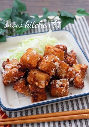高野豆腐の唐揚げ-レシピのメイン写真