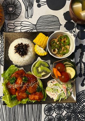 米粉でさくさく！ヤンニョムチキン-レシピのメイン写真