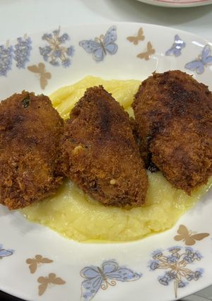 大葉で巻いた翌日でもサクサクメンチカツ-レシピのメイン写真