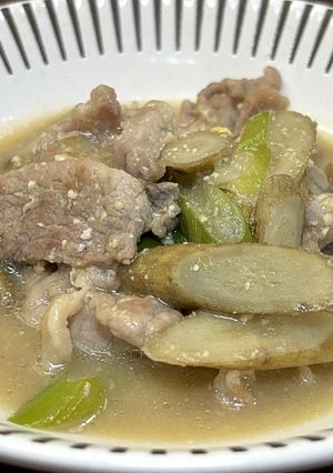 豚肉とごぼうのみそ煮-レシピのメイン写真