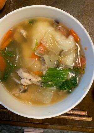 お一人様!お雑煮にさっぱりレモン隠し味-レシピのメイン写真