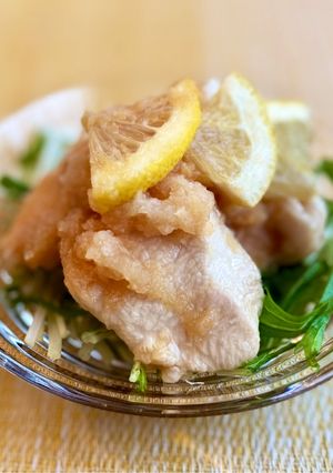 水晶鶏（鶏むね肉）のおろしレモン醤油🍋-レシピのメイン写真