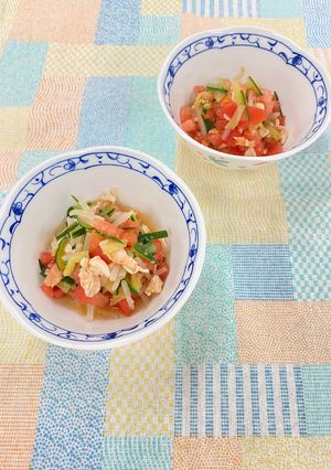 幼児食＊きゅうりと鶏ささみの中華風サラダ-レシピのメイン写真