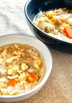 【離乳食9か月~】かき玉うどん-レシピのメイン写真