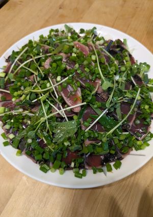 すし酢で簡単！薬味たっぷりかつおたたき-レシピのメイン写真