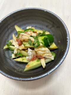蒸し鶏ときゅうりの梅肉和え-レシピのメイン写真
