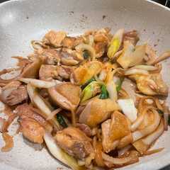 รูปของ 鶏肉ネギ玉ねぎ炒め