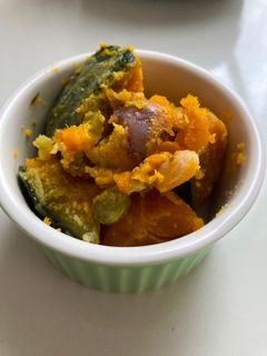 皮付きかぼちゃの甘納豆ミルク煮-レシピのメイン写真