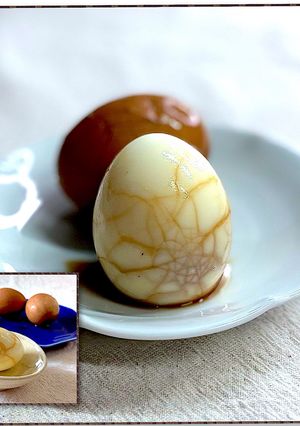 台湾風🇹🇼煮卵　殻ごと茶葉とタレ（茶葉蛋）-レシピのメイン写真