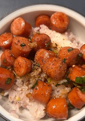 山かけウインナー丼-レシピのメイン写真