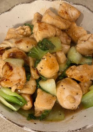 鶏胸肉チンゲンサイの塩ダレレモン🍋-レシピのメイン写真