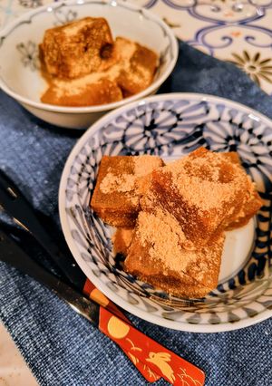 型なくてもOK☆黒砂糖で黒糖わらび餅-レシピのメイン写真