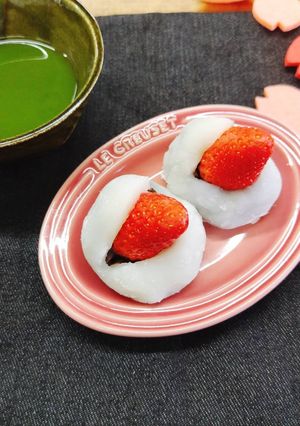 レンジで簡単　いちご大福-レシピのメイン写真
