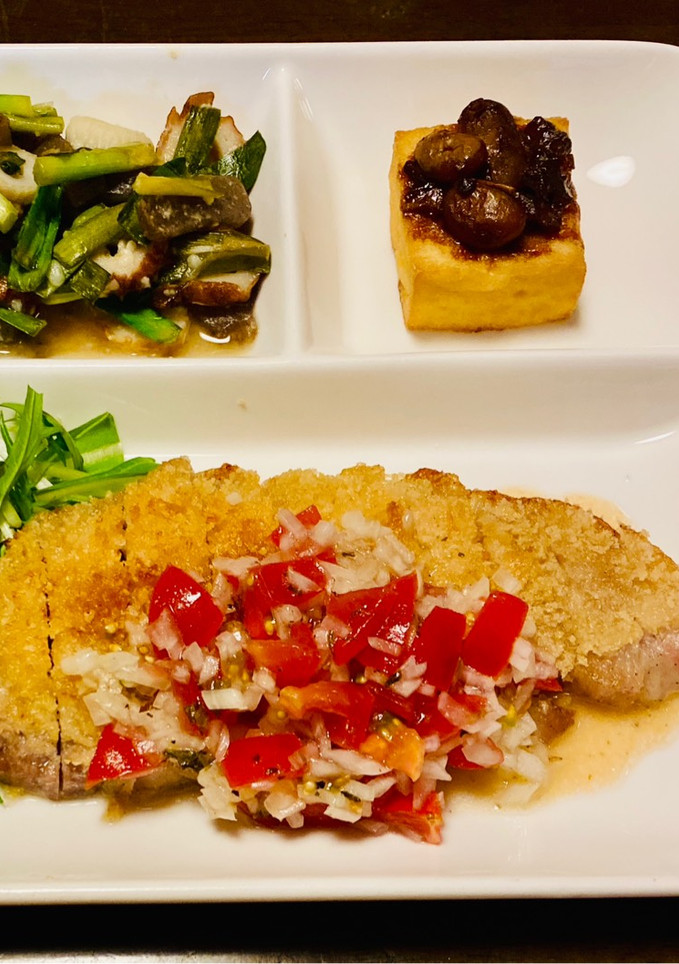 グリルで揚げ焼きチーズとんかつ！-レシピのメイン写真