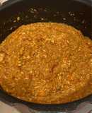 冷凍鶏むね挽肉で作る無水ドライカレー
