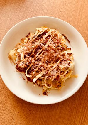 キャベツたっぷり米粉のお好み焼き（豚玉）-レシピのメイン写真