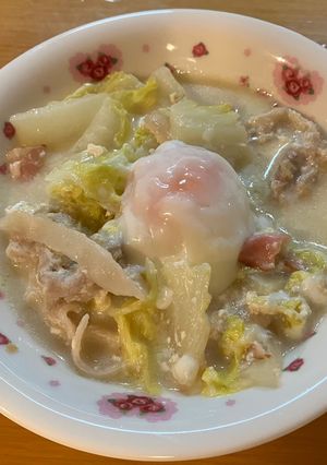豚肉と白菜のカルボナーラ風-レシピのメイン写真