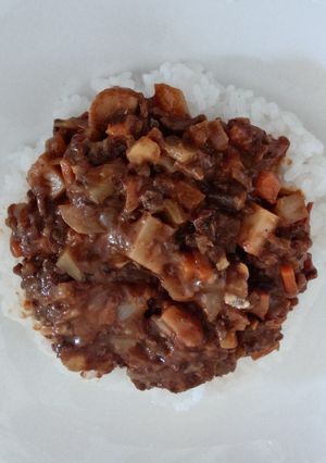 食感が癖になる☆蓮根トマト牛キーマカレー-レシピのメイン写真