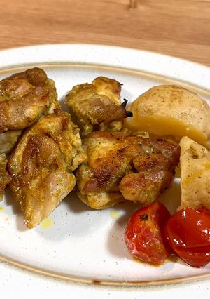 塩麹でしっとり柔らか♪チキンのカレー焼き-レシピのメイン写真