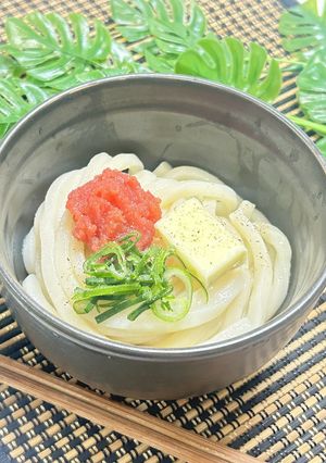 明太バター醬油うどん-レシピのメイン写真