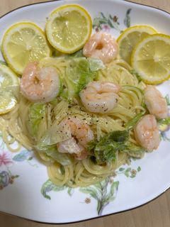 レモンと海老のクリームパスタ-レシピのメイン写真