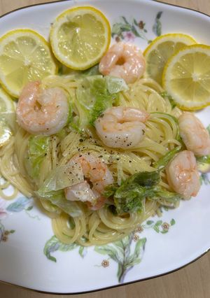レモンと海老のクリームパスタ-レシピのメイン写真