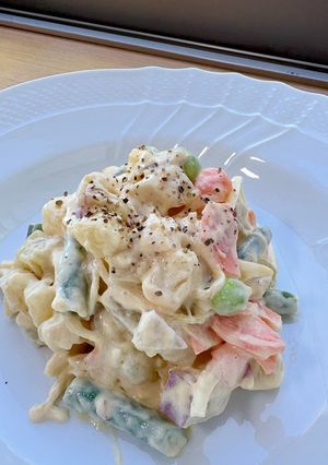 【簡単副菜】さつまいも🍠で作るポテトサラダ-レシピのメイン写真