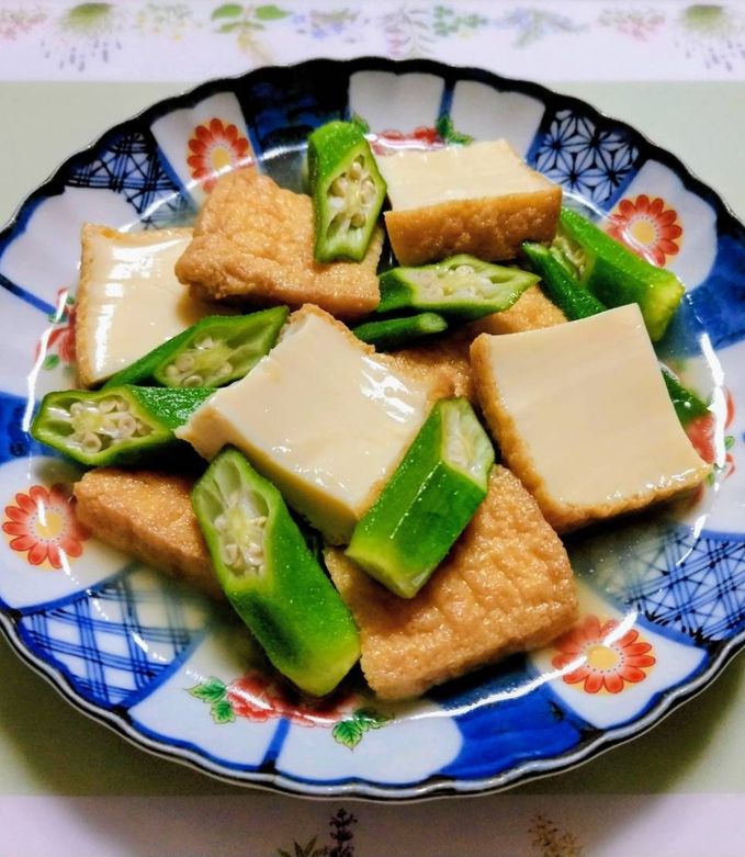 火を使わない簡単夏の夕飯厚揚げオクラ煮浸し副菜-レシピのメイン写真