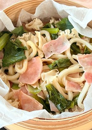 鍋焼きうどん風ワンプレートせいろ-レシピのメイン写真