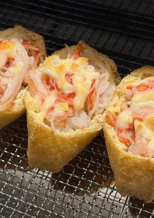 カニマヨ焼きいなり-レシピのメイン写真