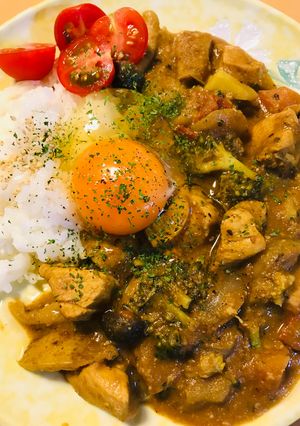 こくまろ●おから豆乳チキンたまごカレー-レシピのメイン写真