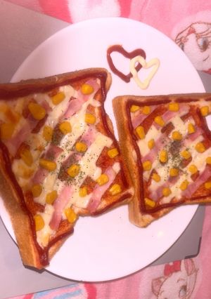 ピザトースト-レシピのメイン写真