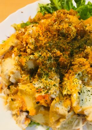厚揚げのゴマ玉子炒め-レシピのメイン写真