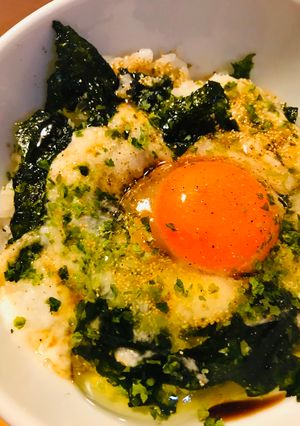 たまごかけごはん●海苔とろろたまごごはん-レシピのメイン写真